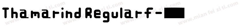 Thamarind Regular f字体转换